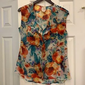 😍 2/$29 4/$50 Self Esteem semi Sheer top M